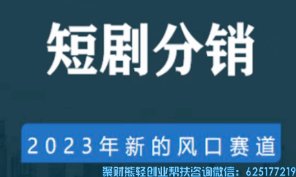 23年蓝海项目,cps短剧推广分销平台，推广短剧赚钱。【实战分享】